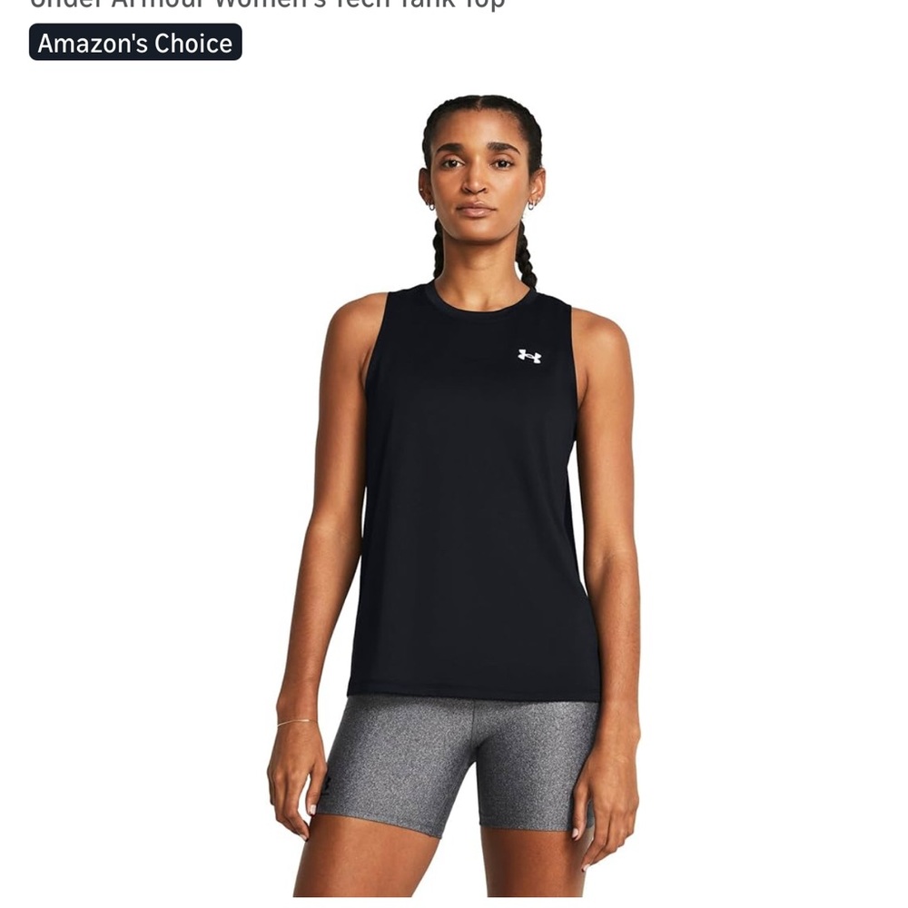 Under Armour Women's Black Performance Tank Top medium NEW